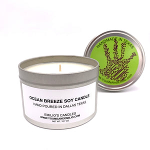 Ocean Breeze Soy Candle