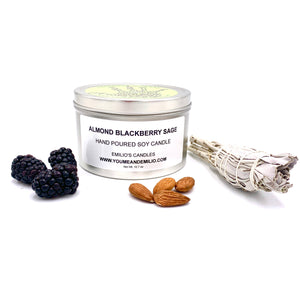 Almond Blackberry Sage Soy Candle