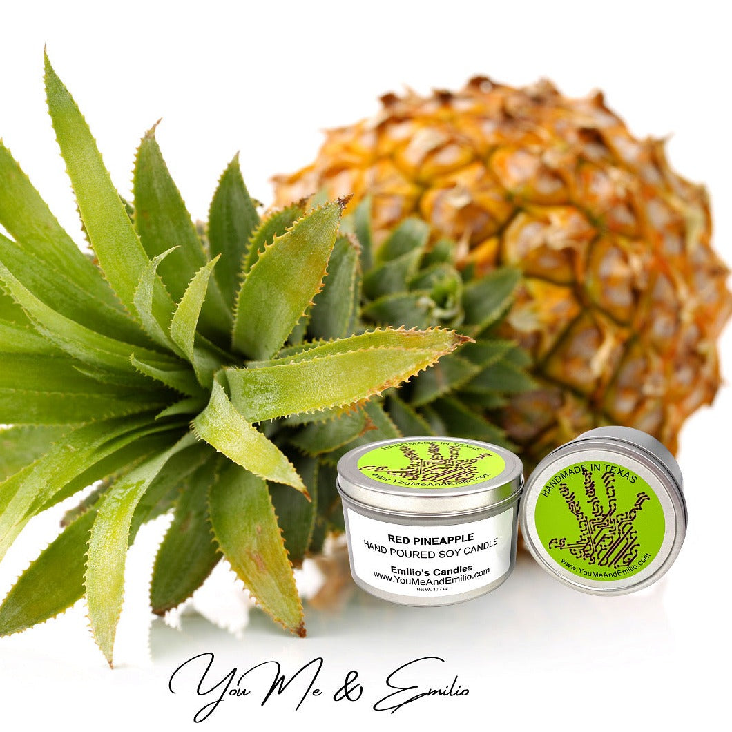 Red Pineapple Soy Candle