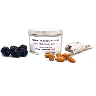 Almond Blackberry Sage Soy Candle