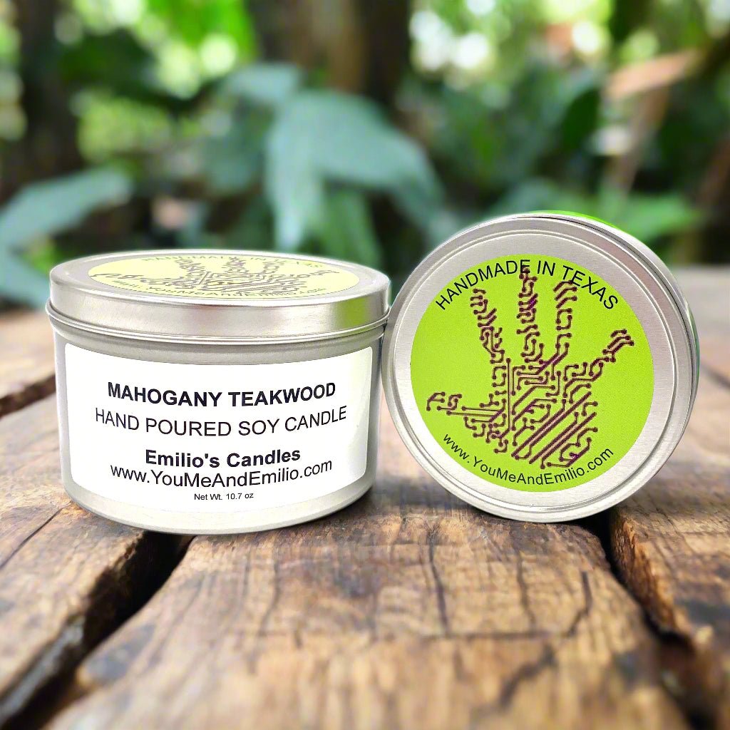 Mahogany Teakwood Soy Candle - You Me and Emilio