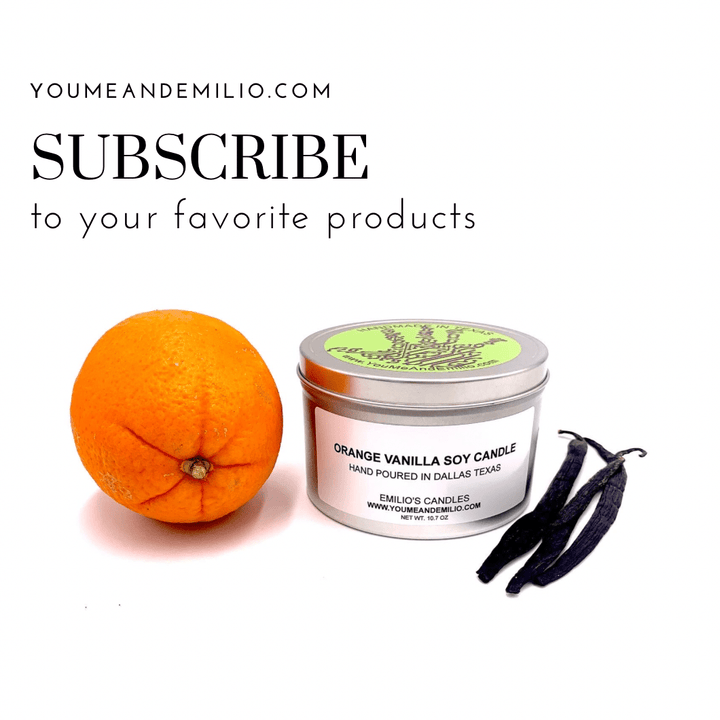 Orange Vanilla Soy Candle - You Me and Emilio