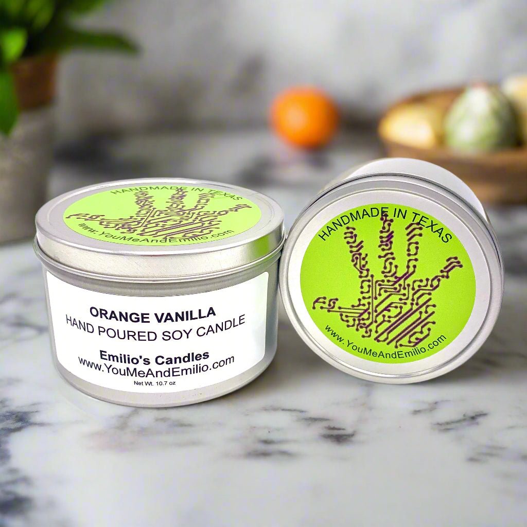 Orange Vanilla Soy Candle - You Me and Emilio