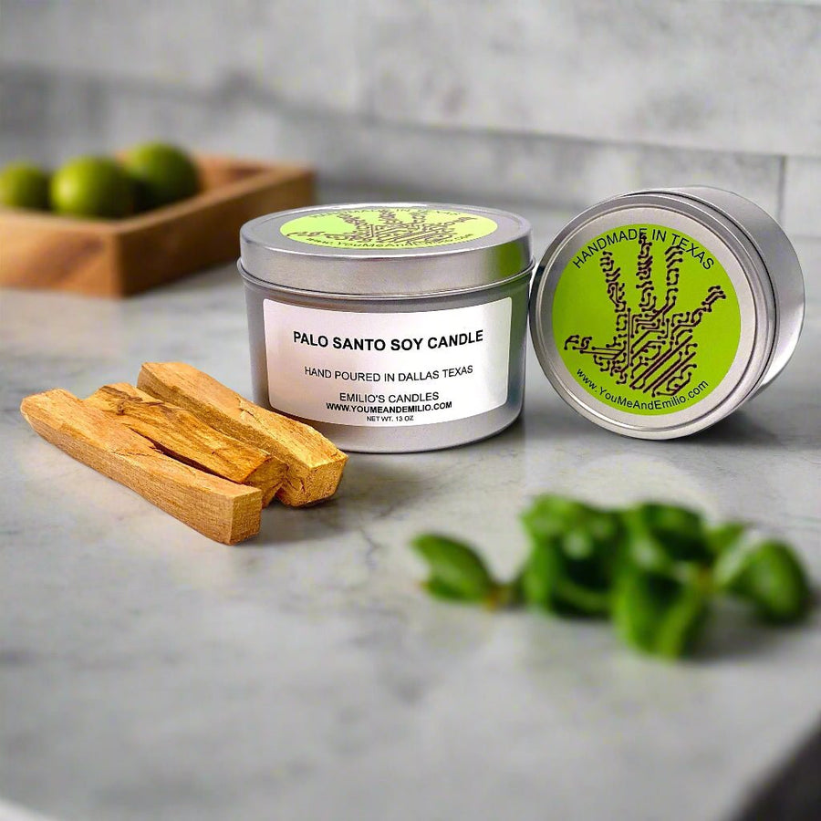 Palo Santo Soy Candle - You Me and Emilio