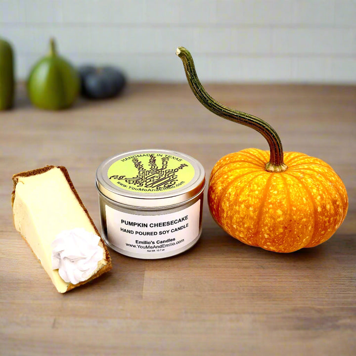 Pumpkin Cheesecake Soy Candle

Indulge your senses with the luxurious and irresistible aroma of our Pumpkin Cheesecake Soy Candle, a decadent fragrance that will fill your space with the comforting scent of a freshly baked dessert. This exquisite candle is crafted to capture the delightful essence of a rich and creamy cheesecake, blending warm, spicy, and sweet notes to create a welcoming and indulgent ambiance in your home.
