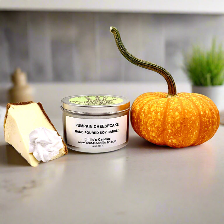 Pumpkin Cheesecake Soy Candle

Indulge your senses with the luxurious and irresistible aroma of our Pumpkin Cheesecake Soy Candle, a decadent fragrance that will fill your space with the comforting scent of a freshly baked dessert. This exquisite candle is crafted to capture the delightful essence of a rich and creamy cheesecake, blending warm, spicy, and sweet notes to create a welcoming and indulgent ambiance in your home.