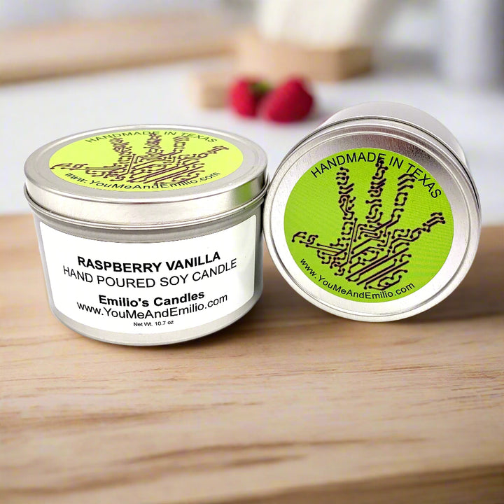 Raspberry Vanilla Soy Candle