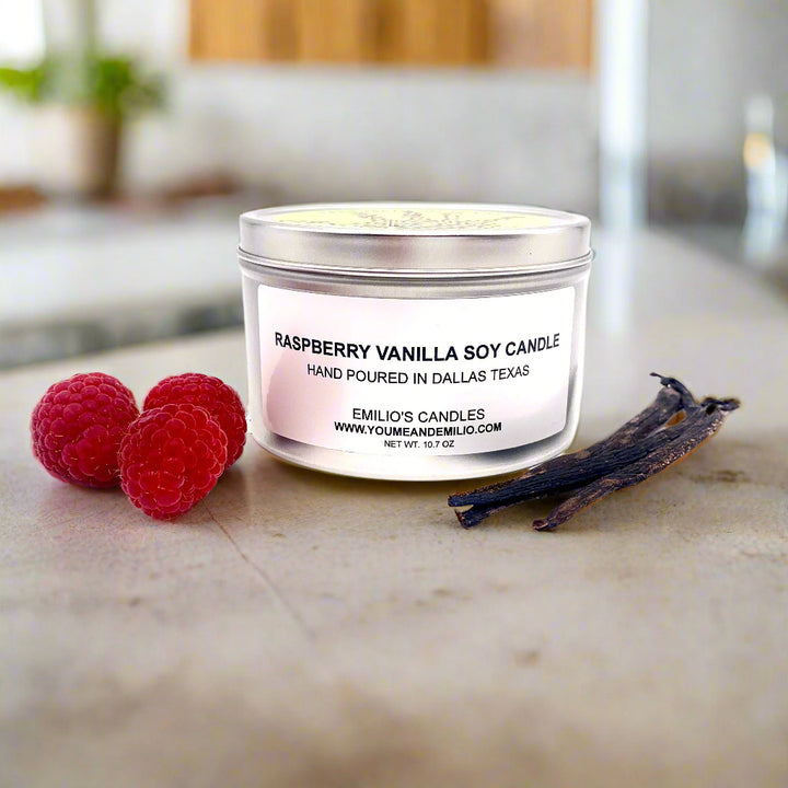 Raspberry Vanilla Soy Candle