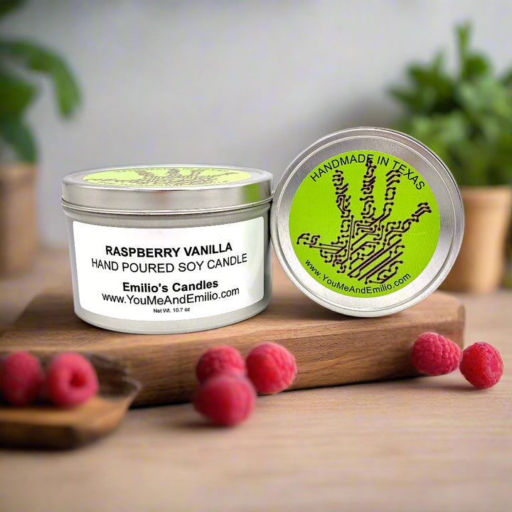 Raspberry Vanilla Soy Candle