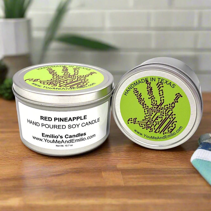 Red Pineapple Soy Candle - You Me and Emilio