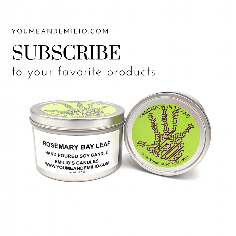 Rosemary Bay Leaf Soy Candle - You Me and Emilio