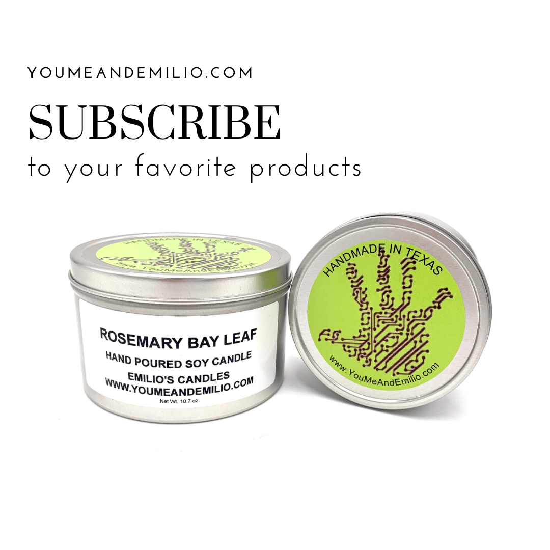 Rosemary Bay Leaf Soy Candle - You Me and Emilio