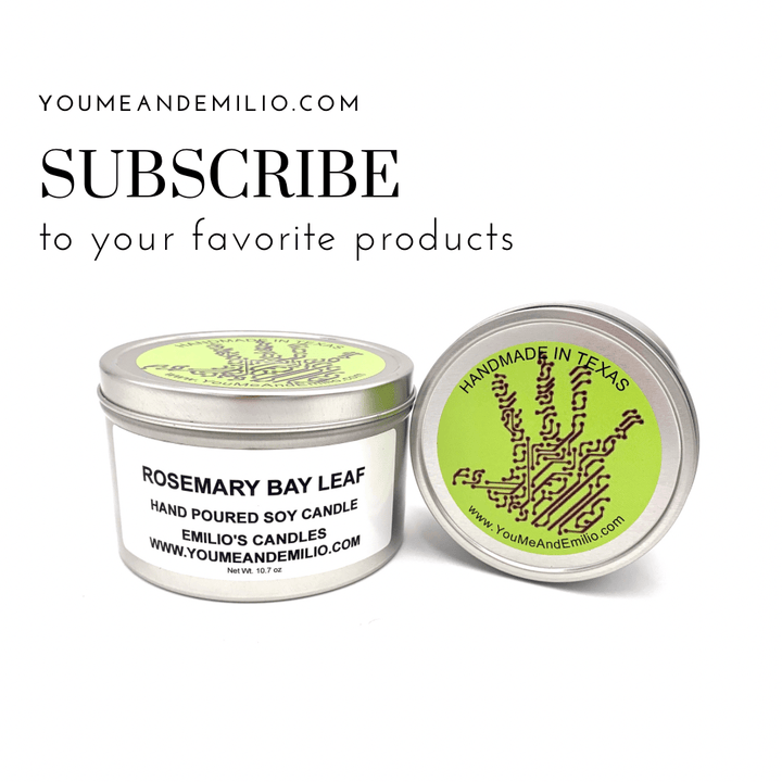 Rosemary Bay Leaf Soy Candle - You Me and Emilio