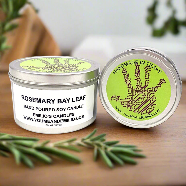 Rosemary Bay Leaf Soy Candle, a captivating fragrance that combines the rich scents of forest florals, citrus, and spices to create an invigorating aroma that will lift your spirits. Immerse yourself in the delightful blend of bay laurel, rosemary leaves, orange clove, bayberry, fir balsam pine, patchouli, and oak moss.