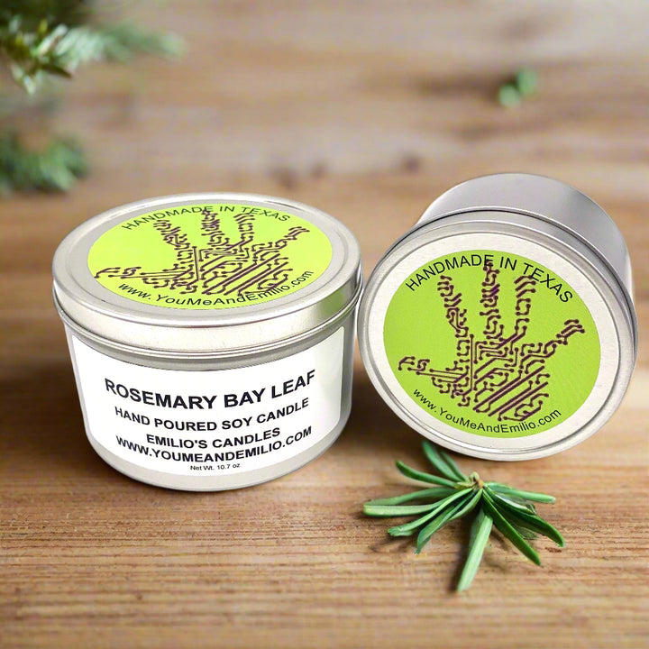 Rosemary Bay Leaf Soy Candle, a captivating fragrance that combines the rich scents of forest florals, citrus, and spices to create an invigorating aroma that will lift your spirits. Immerse yourself in the delightful blend of bay laurel, rosemary leaves, orange clove, bayberry, fir balsam pine, patchouli, and oak moss.