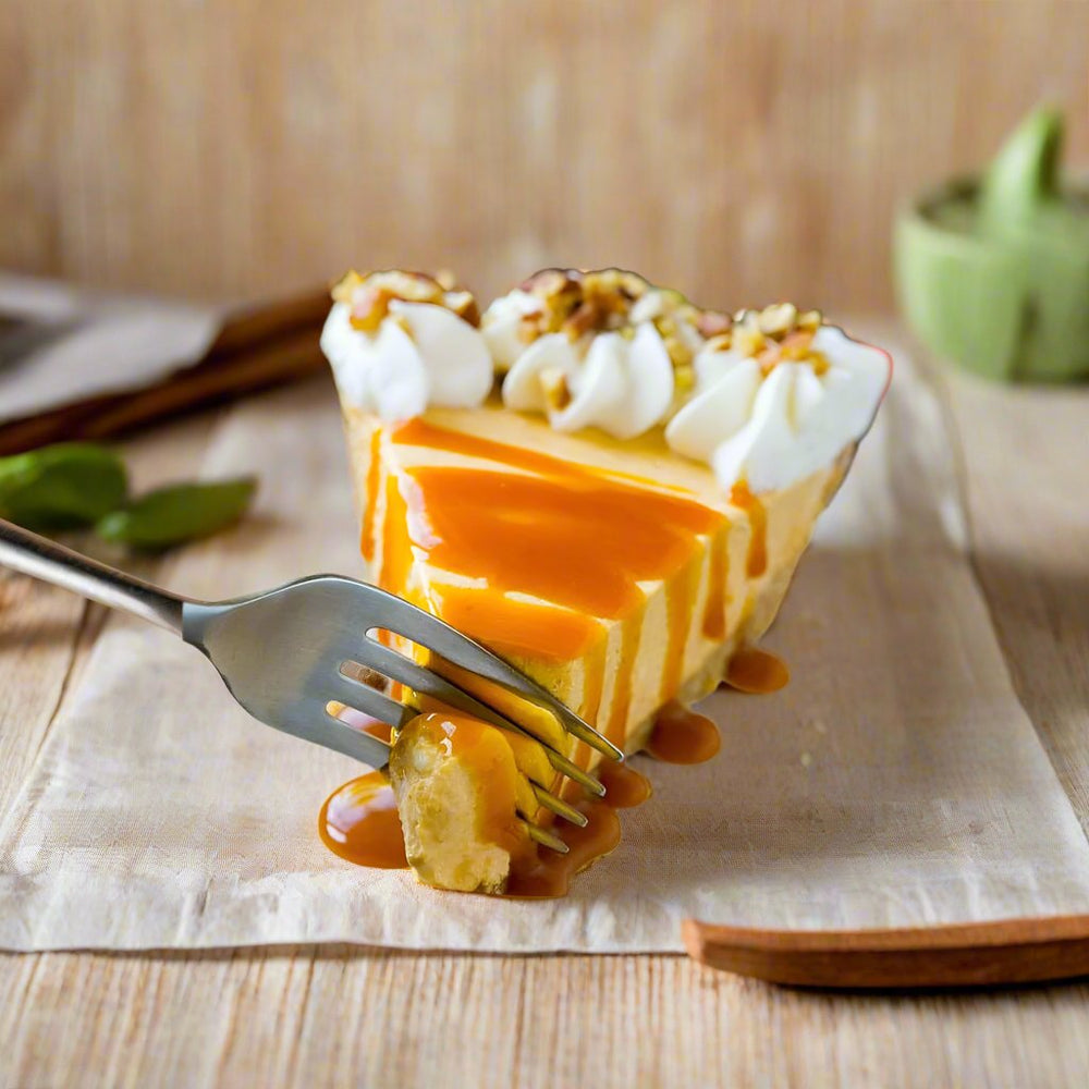 Our Pumpkin Cheesecake Soy Wax Melts offer the comforting and delicious scent of a freshly baked pumpkin cheesecake. The sweet and warm aroma is perfect for creating a cozy and inviting atmosphere, especially during the fall season. The scent captures the essence of this beloved dessert, making it a delightful treat for your senses.