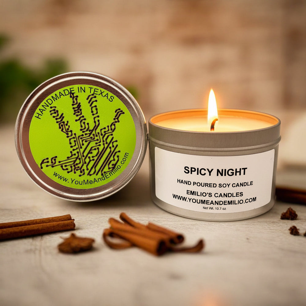 Spicy Night Soy Candle - You Me and Emilio