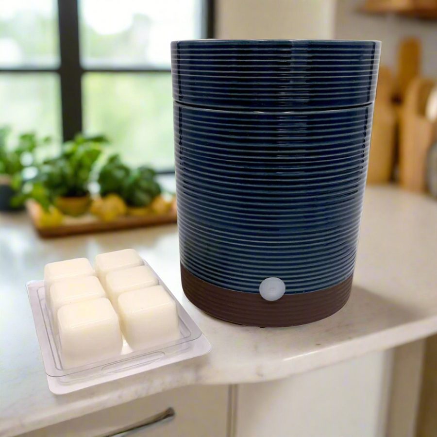 soy wax warmer, teal color 