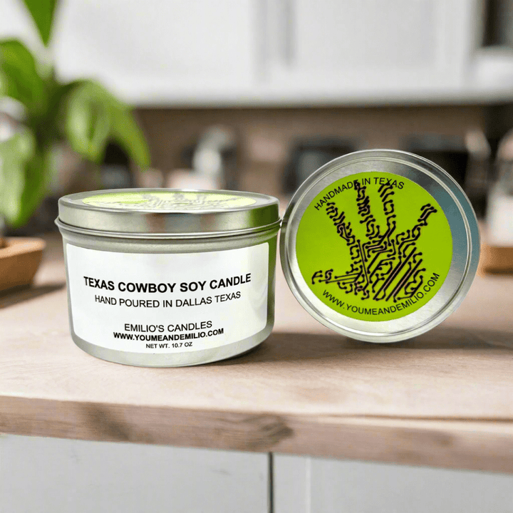Texas Cowboy Soy Candle - You Me and Emilio