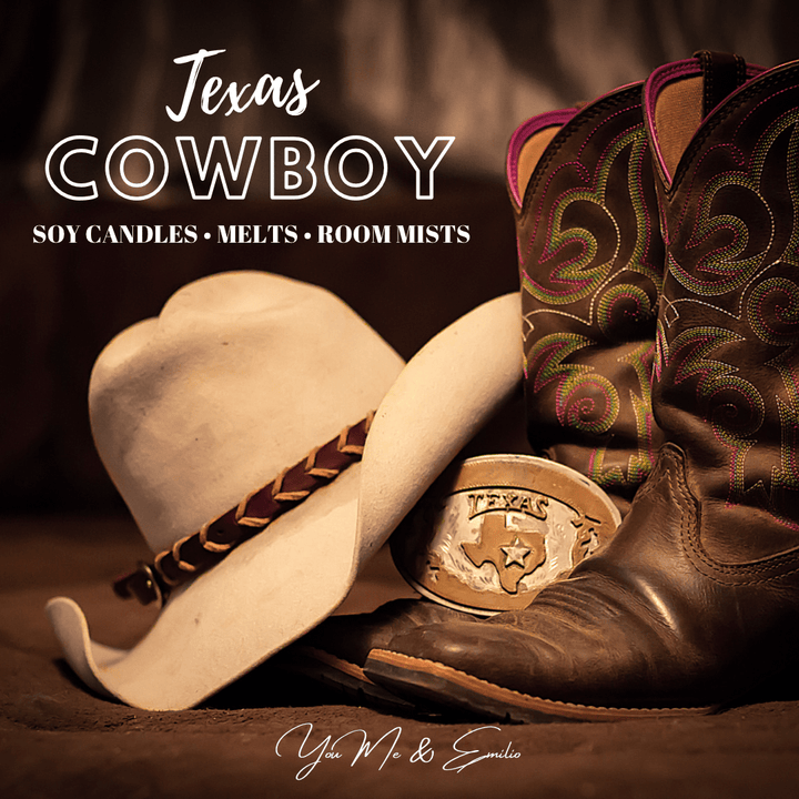 Texas Cowboy Soy Candle - You Me and Emilio