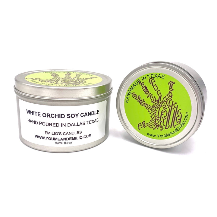 White Orchid Soy Candle - You Me and Emilio