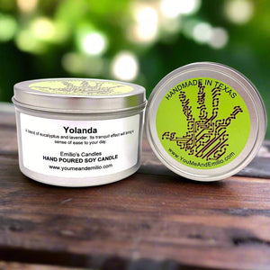 Introducing the Yolanda Soy Candle, a delightful blend of eucalyptus and lavender that delivers a refreshing, clean floral aroma. Immerse yourself in the soothing and invigorating scents of these natural ingredients, designed to help you relax and rejuvenate.
